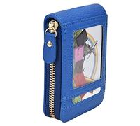 Yctze MINI MINA Portable Card Card Bag - Portafoglio di Carte d'identità Antimagnetico per l'organizzazione di Banche, Documenti di identità e Biglietti da Visita (BLUE)
