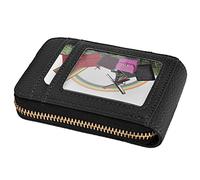 Yctze MINI MINA Portable Card Card Bag - Portafoglio di Carte d'identità Antimagnetico per l'organizzazione di Banche, Documenti di identità e Biglietti da Visita (BLACK)