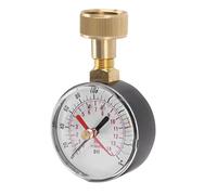 Yctze Misuratore di pressione dell'acqua con filettatura interna da 3/4" | Materiale in lega di alluminio, lettura precisa, misura liquido, gas e vapore