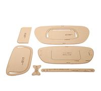 Yctze Modello di Borsa in Pelle Acrilica Trasparente da 6 Pezzi per la Lavorazione Manuale Fai-da-te | & Scratch: per Progetti