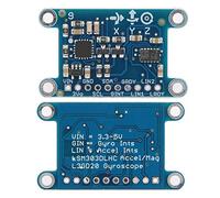 Yctze Modulo Sensore 9DOF con Pin - Giroscopio a 3 Assi, Accelerazione a 3 Assi e Scheda Sensore di Campo Magnetico a con Dispositivi MCU Integrati - Tecnologia Indossabile Ideale e Rilevamento del