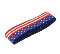 Yctze Nastro Patriottico Larghezza 6,5 Cm per Uso Festivo | Materiale in stoffa, perfetto per il 4 luglio, facile da tagliare, tema patriottico