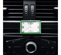 Yctze Orologio Digitale per Auto con Adesivo Automatico e Voltmetro per un Comodo Orologio per Auto, per, Digitale per, Adesivo per, per, Voltmetro per, Accessori per (GREEN)