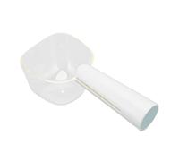 Yctze Paletta per Cibo per Animali Domestici in Scala Trasparente per Cani e Gatti - Pala per Alimenti per Uso Alimentare con capacità di 250 Ml con Manico a Clamp/Holder, Facile da Pulire e per