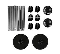 Yctze Pali di Supporto per Telo Barca, Supporti Regolabili | Supporto Telone Pontone in Acciaio Inox, Regolabile, Drenaggio V 38-137 Cm 136 Kg for Barche per Copertura Barca