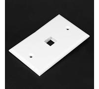 Yctze Pannello Prese con Design a Doppio Strato, Presa a Muro RJ45 per CAT5/CAT6 e Piastra Frontale in ABS