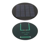 Yctze Pannello Solare a Celle Solari Rotonde Ad Alta Efficienza da 1,1 W 5 V, Modulo Solare in Silicio Policristallino da 120 Mm Batteria Ricaricabile da 3,7 V - Soluzione Leggera, Ecologica Ed