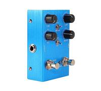 Yctze Pedale dell'effetto Chitarra con Volume, Guida, Controllo - Simulatore Amplificatore Audio Compatto e Pedale di Distorsione per Musicisti - Design Blu Leggero (BLUE)