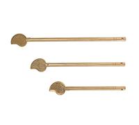 Yctze Perno di Bloccaggio a Forma di Foglia 3 Pezzi Chiave per Armadietto Perno di Bloccaggio per Armadietto a Forma di Foglia Ottone Mobili per la Casa Cinese di per Cinese - Strumenti e