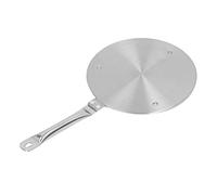 Yctze Piastra Diffusore di Calore a Induzione con Maniglia - Adattatore da per Piani Cottura Elettrici a Gas, Strumento di Cottura in Acciaio Inossidabile da 24 Cm (20#)