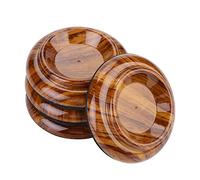 Yctze Piedini per Pianoforte in Legno con Rotelle Set di Piedini per Pianoforte Scarpe per Pianoforti Coppe per le Gambe Accessori Verticale Tazza con Rotelle per Strumenti Musicali/Tastiere e MIDI