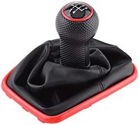 Yctze Pomello Cambio Completo Seat Ibiza 200 - Kit di Avvio per Cuffia del Cambio con Pomello del Cambio per Auto A 5 velocità all'Interno E all'Esterno per Golf Mk4 1999-2004