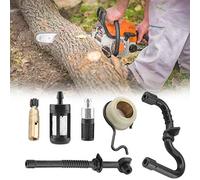 Yctze Pompa dell'olio Completa di Alta qualità per Motoseghe MS180, MS170, 018 e 017 - Include Pompa dell'olio, Filtro, Tubo del Carburante e Altre Prestazioni Ottimali