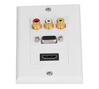 Yctze Presa a Muro Video Durevole - Pannello a Muro Multimediale Integrato con Porte, e VGA Ad Alta Definizione - Saldatura Richiesta, Installazione Home Theater e Configurazione TV