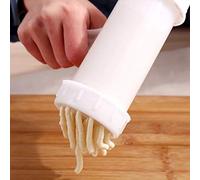 Yctze Pressa per Pasta Manuale in Plastica per Tagliatelle Fatte in Casa, Utensile da per Spaghetti e Pasta Piatta (WHITE)