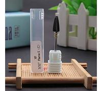Yctze Punta per Trapano per Unghie a Forma di Cilindro in Ceramica per Manicure e Pedicure - 5 di Teste di Macinazione per Lucidatura e Arte (20ST)