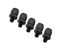 Yctze Raccordo Adattatore 6AN Femmina a 1/8 NPT Maschio Raccordo Adattatore 5 Pezzi in Lega di Alluminio Filettatura Femmina 6AN a 1/8 NPT Maschio Raccordi per di Alimentazione