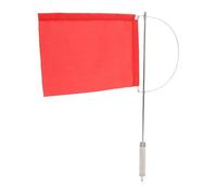 Yctze Red Wind Indicator Flag for Boats Durable Stainless Steel Mast
