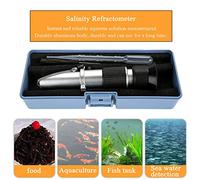 Yctze Refrattario di salinità Digitale per Acquario e Acqua di Mare - Scala 0-10% con ATC, Compensazione della Temperatura, Design Compatto, Facile da Usare per la Coltura di Pesce e Analisi delle