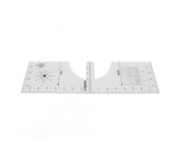 Yctze Righello per Maglietta con Scala Precisa | Strumento di Allineamento in PVC Leggero per un Facile Utilizzo in Pressa a Caldo, Sublimazione e Serigrafia