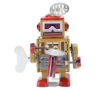 Yctze : Robot a Vintage Robot a retrò Giocattolo Realizzato a retrò Interessante Giocattolo a Orologeria in Ferro Vintage Cafe Clockwork Tin Collectibles Figurine Fotografia Puntelli