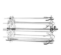 Yctze Rostiera per Spiedini in Acciaio Inossidabile con 10 Spiedini - per Barbecue, Grigliate e all'aperto (Cartello corto 20cm (scatola colori)