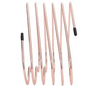 Yctze Scaffale Telescopico per Libri da Scrivania - Raccoglitori, Cartelle, Materiali per Bricolage e Libri a Forma di Cuore - Elegante Struttura in Ferro, Resistente Alla Ruggine, Ideale e (Oro rosa)