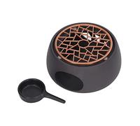 Yctze Scalda Teiera in Ceramica con Supporto in Ferro Viola - Elegante Scaldacandele per tè, caffè e Latte - Supporto Multifunzionale per la Decorazione della Casa e del Desktop - Mantiene le (Un