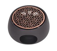 Yctze Scalda Teiera in Ceramica con Supporto in Ferro Viola - Elegante Scaldacandele per tè, caffè e Latte - Supporto Multifunzionale per la Decorazione della Casa e del Desktop - Mantiene le (C Pad)