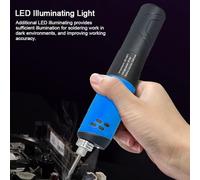 Yctze Servizio USB Intelligente Portatile 200-450 ℃ Penna di Saldatura Ricaricabile a Cordone con Luce a LED per Display Digitale per Riparazioni Fai-te e Manutenzione dell'elettronica (BLUE)