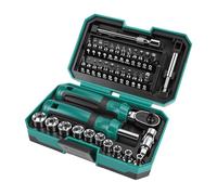 Yctze Set Completo di Chiavi a cricchetto: Include Bussole, 24 Punte, 2 Barre, Chiave per Giunti da 1/4 di Pollice, Riparazioni Domestiche e Assemblaggio di Mobili