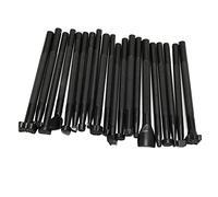 Yctze Set di 20 Strumenti per Stampaggio Pelle per Artigianato Fai-da-te, Kit Skid Stampa Accurato con 20 Modelli Unici, Ideale per Progetti Artigianali