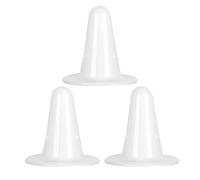 Yctze Set di 3 Capezzoli Finti per Mucche in Plastica Bianca - Accessorio per Mungitrice per Bestiame Sicuro e Sano Prevenzione della Contaminazione e Design Leggero Facile da Usare e Riporre (WHITE)