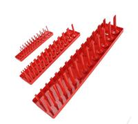 Yctze Set di 3 Supporti per Prese di Azionamento - Vassoio Multifunzionale Rosso con Design Ad Asta Alta per la Casa e l'officina