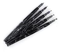 Yctze Set di 5 Penne Acriliche con Punta a Forma di Cartone Animato - Strumenti di Pittura Piatti e Rotondi per Artisti - Forniture Artistiche Colorate Traslucide per Disegno e Scrittura Creativi (#1)