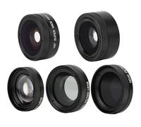 Yctze Set di Lenti per Telefono 6 in 1 Fisheye Grandangolare Macro CPL Starlight - Accessori Fotografici per Telefoni Cellulari - Prospettiva, Dettagli Magnifici Ed Effetti