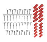 Yctze Set di Plug dei Connettori Maschi e Femmine JST per Batteria RC Electric Helicopter -, Design Rosso (10 paia)