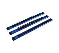 Yctze Set di Portabussole a Pezzo Vassoio Portabussole in Lega di Alluminio Contiene 40 Pezzi di Bussole da 1/4 Pollici/8 Pollici Clamp/Holder da 1/2 Supporto per Bussole a 360° Guide per per