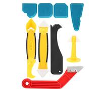 Yctze Set di Strumenti per Finitura per Calafataggio da 9 Pezzi - Kit Raschietto Sigillante Siliconico Multifunzionale per Semplici attività di Sigillatura e Levigatura