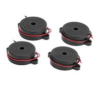 Yctze Set Elettronico Cicalino Allarme 4 Pezzi Ad Alto Decibel - Progetti Sonori Continui 95 DB, Componenti di Controllo Industriale, Materiale ABS - Allarme Piezoelettrico 3-24 V, 2800 Hz