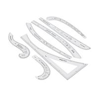 Yctze Sewing Ruler Tailor Set Clear High Accuracy Scale for Fashion Pattern