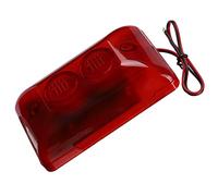 Yctze Sirena di Allarme Stroboscopica Cablata 12V 15W con Luce Rossa Lampeggiante per Casa e Hotel, Sirena da Esterno 12V con Luce, Tromba di Allarme Antincendio Stroboscopica da