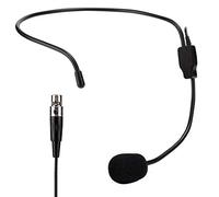 Yctze Sistema microfonico Wireless, Mini Microfono XLR a 3 Pin con condensatore, Microfono Professionale Wireless per Cuffie, Microfono per Auricolari per Altoparlanti, Amplificatore vocale