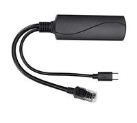 Yctze Splitter POE con Interfaccia RJ45 e Isolamento 1,5 KV - Adattatore Splitter POE Attivo IEEE 802.3af da 48 V a 5 V per Case, Scuole, Uffici e Altro Ancora - Supporta Dati Ethernet 10/100 Mbps