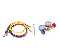 Yctze Strumenti di condizionamento dell'aria refrigerante Set misuratore collettore diagnostico CA con kit tubo e gancio manometro r410 r407 manometro condizionatore per manometro condizionatore strum