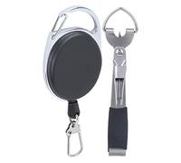 Yctze Strumento per Annodare Rapidamente la Pesca a Mosca con Clamp/Holder, Affilatore e Pulitore - Design in Acciaio, Impugnatura Comoda