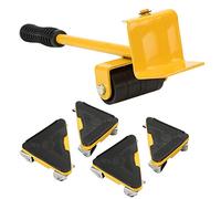 Yctze Strumento per Spostare Mobili da 5 Pezzi con Ruote Silenziose, Impugnatura Ergonomica per un Facile Trasporto e Spostamento