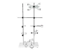 Yctze Supporto da Laboratorio - Supporto da Laboratorio Multifunzionale per Insegnamento di Chimica Sperimentale, Biologia - con Asta Industriale e Scientifico/scientifico