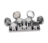 Yctze Supporto per Coppa Olio per Orologi in Acciaio Inossidabile - Vassoio Riutilizzabile Portatile a 4 Piatti per Professionisti e Dilettanti della Riparazione di Orologi