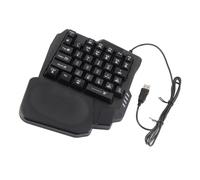 Yctze Tastiera da Gioco con una Sola Mano, Design a 35 Tasti con Ampio Poggiapolsi per Computer e Giochi Mobili Tastiera da Gioco con una Mano, da, con Sola, da a 35 Tasti, Me